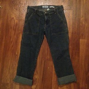 Old Navy Blue jean crop jeans